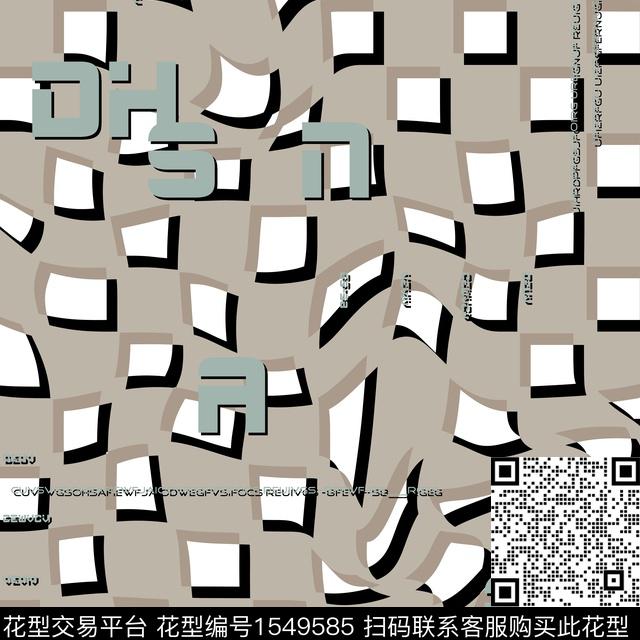 字母几何抽象男装传统印花华亿平台下载（图片编号: 1549585） - 瓦栏（Walan）