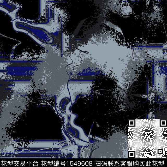 迷彩几何抽象男装传统印花华亿平台下载（图片编号: 1549608） - 瓦栏（Walan）