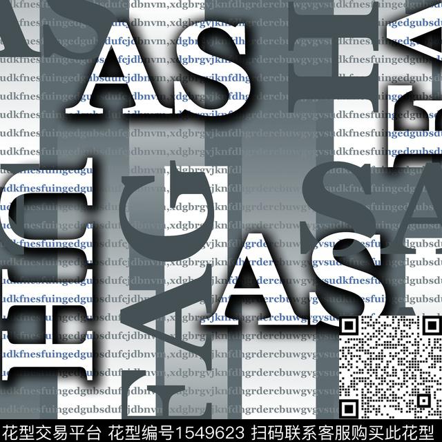 字母几何男装数码印花华亿平台下载（图片编号: 1549623） - 瓦栏（Walan）