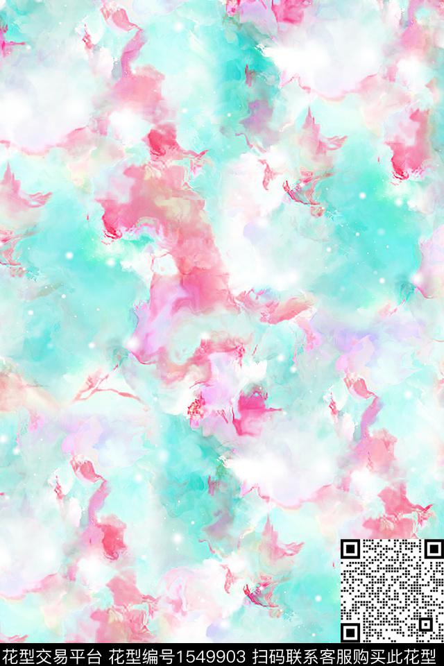 水彩抽象肌理数码印花华亿平台下载（图片编号: 1549903） - 瓦栏（Walan）
