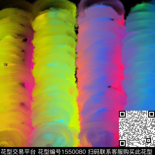 抽象荧光渐变数码印花华亿平台下载（图片编号: 1550080） - 瓦栏（Walan）