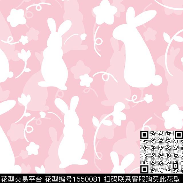 可爱卡通动物花传统印花华亿平台下载（图片编号: 1550081） - 瓦栏（Walan）