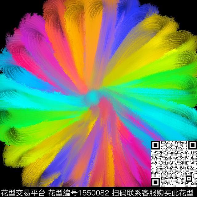 抽象荧光渐变数码印花华亿平台下载（图片编号: 1550082） - 瓦栏（Walan）