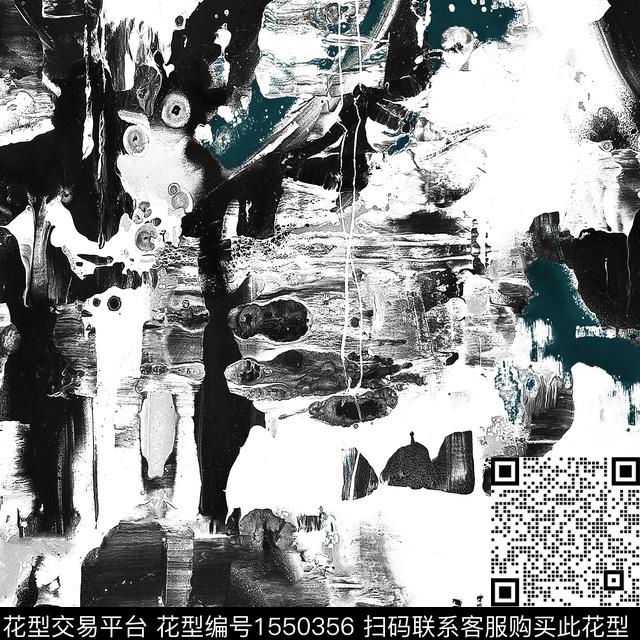 抽象肌理男装数码印花华亿平台下载（图片编号: 1550356） - 瓦栏（Walan）