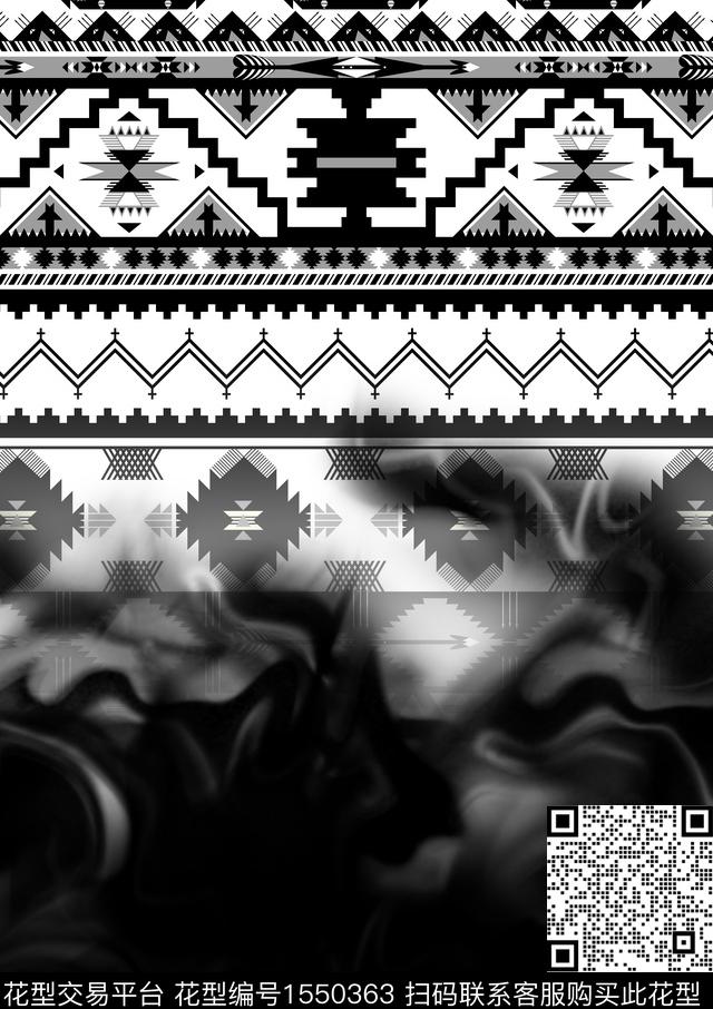 抽象几何男装传统印花华亿平台下载（图片编号: 1550363） - 瓦栏（Walan）