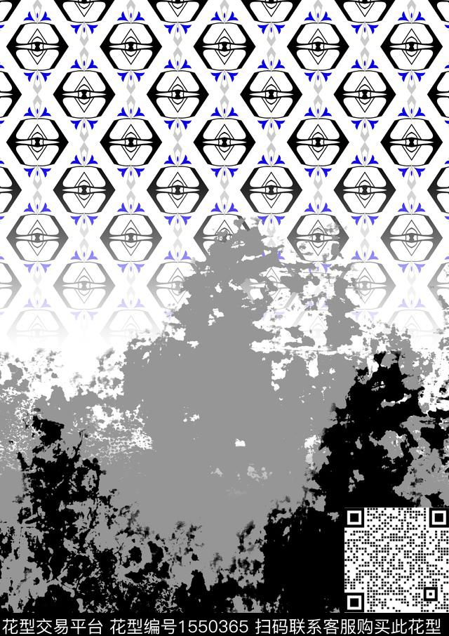 抽象几何男装传统印花华亿平台下载（图片编号: 1550365） - 瓦栏（Walan）