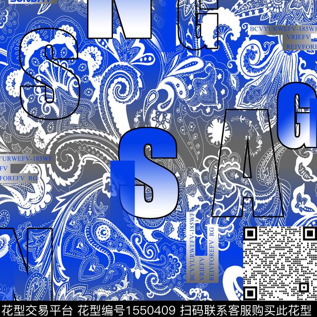 大牌风民族风字母传统印花华亿平台下载（图片编号: 1550409） - 瓦栏（Walan）