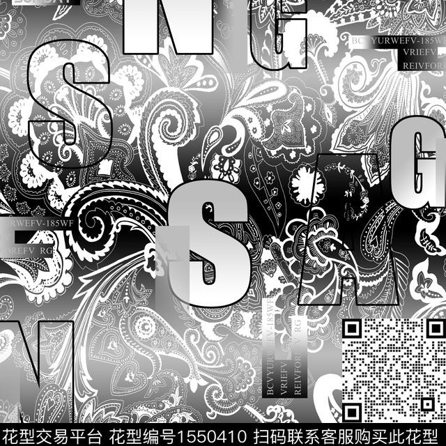 大牌风民族风字母传统印花华亿平台下载（图片编号: 1550410） - 瓦栏（Walan）