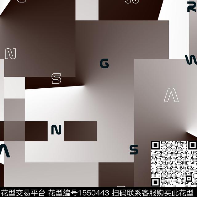 字母渐变几何传统印花华亿平台下载（图片编号: 1550443） - 瓦栏（Walan）