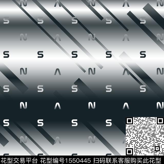 字母渐变几何传统印花华亿平台下载（图片编号: 1550445） - 瓦栏（Walan）