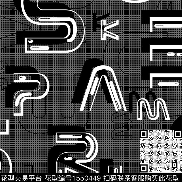 字母格子男装传统印花华亿平台下载（图片编号: 1550449） - 瓦栏（Walan）