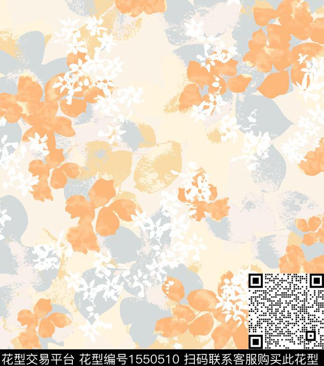 女装花卉连衣裙数码印花华亿平台下载（图片编号: 1550510） - 瓦栏（Walan）