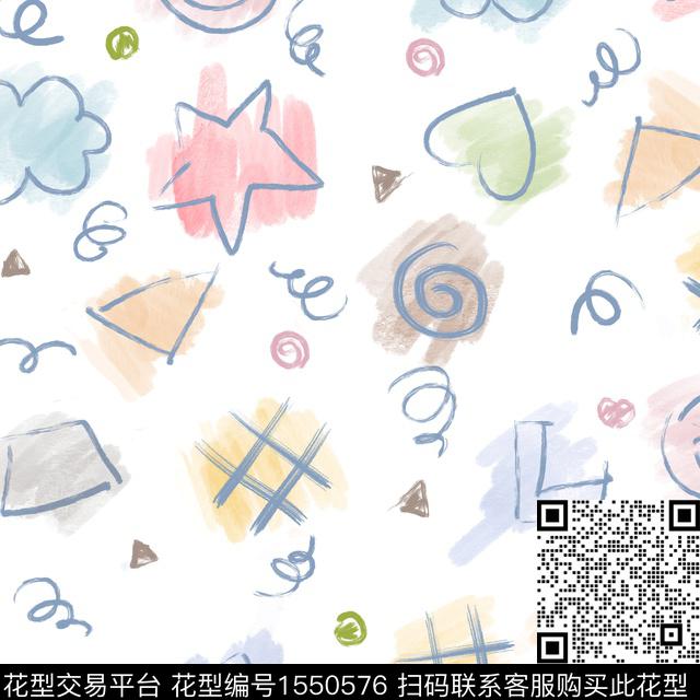 趣味几何井字数码印花华亿平台下载（图片编号: 1550576） - 瓦栏（Walan）