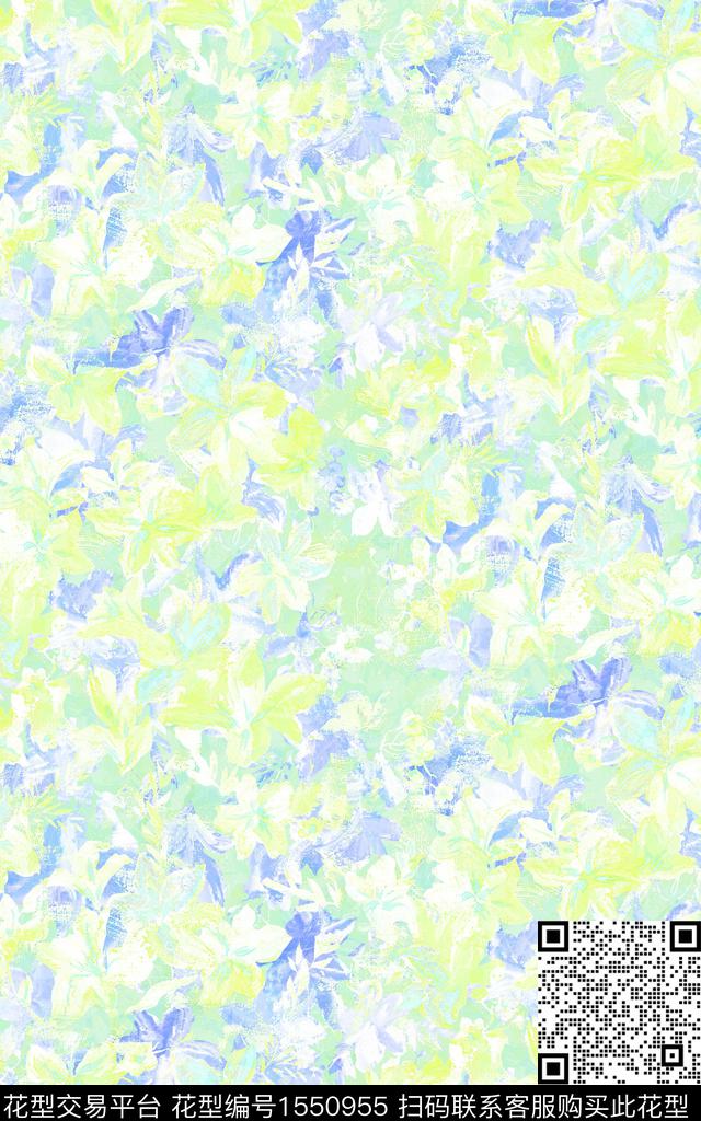 花卉抽象底纹数码印花华亿平台下载（图片编号: 1550955） - 瓦栏（Walan）