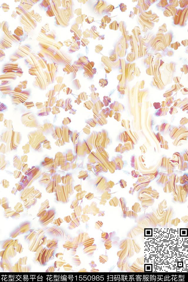 抽象波纹肌理数码印花华亿平台下载（图片编号: 1550985） - 瓦栏（Walan）