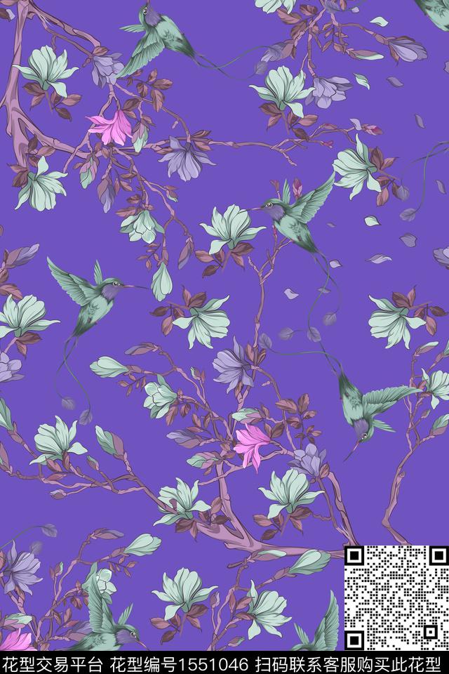 民族风小碎花花卉数码印花华亿平台下载（图片编号: 1551046） - 瓦栏（Walan）