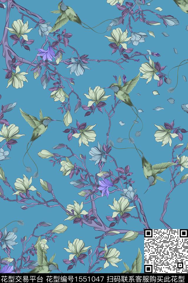 民族风小碎花花卉数码印花华亿平台下载（图片编号: 1551047） - 瓦栏（Walan）
