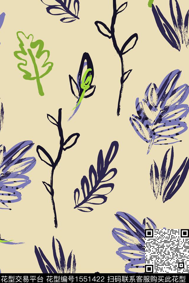 卡通大牌风水墨风数码印花华亿平台下载（图片编号: 1551422） - 瓦栏（Walan）