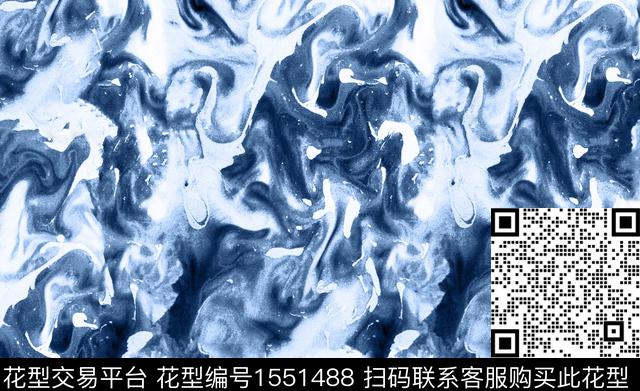 抽象肌理水彩数码印花华亿平台下载（图片编号: 1551488） - 瓦栏（Walan）