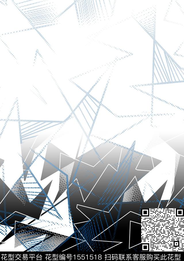 定位几何男装数码印花华亿平台下载（图片编号: 1551518） - 瓦栏（Walan）