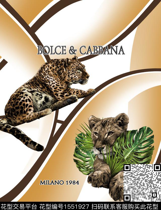 字母定位花动物数码印花华亿平台下载（图片编号: 1551927） - 瓦栏（Walan）