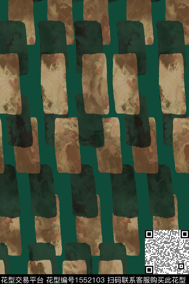 抽象叠加几何数码印花华亿平台下载（图片编号: 1552103） - 瓦栏（Walan）