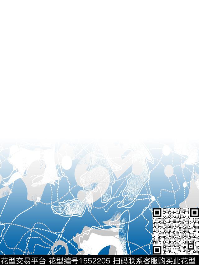 几何抽象男装男装数码印花华亿平台下载（图片编号: 1552205） - 瓦栏（Walan）