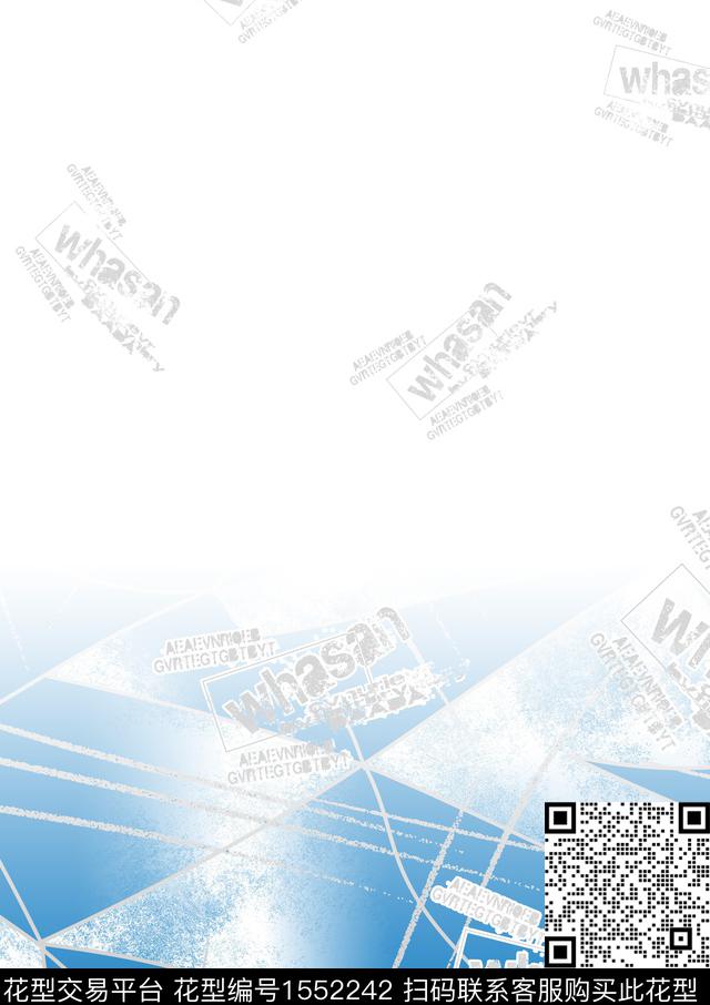 几何抽象男装男装数码印花华亿平台下载（图片编号: 1552242） - 瓦栏（Walan）