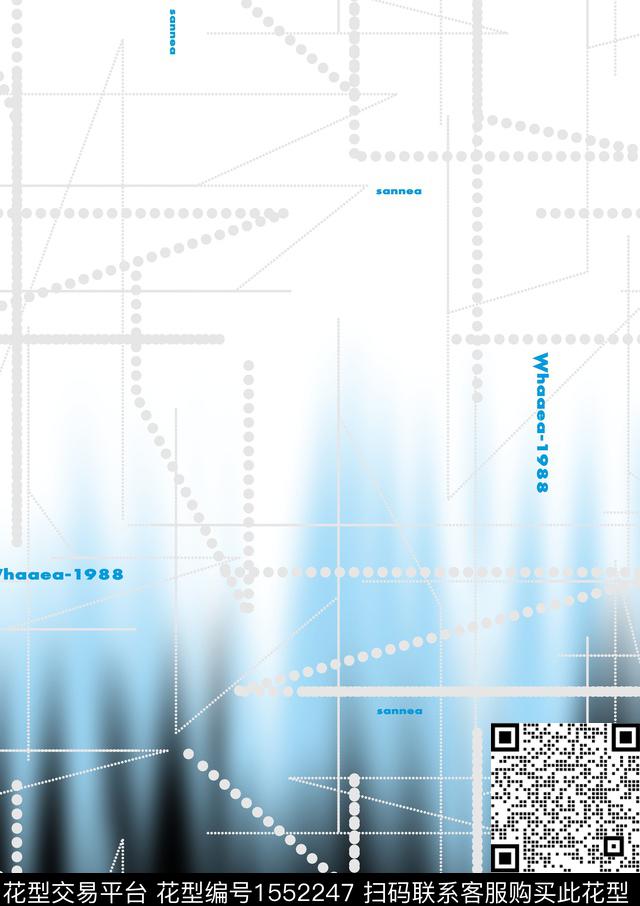 几何抽象男装男装数码印花华亿平台下载（图片编号: 1552247） - 瓦栏（Walan）
