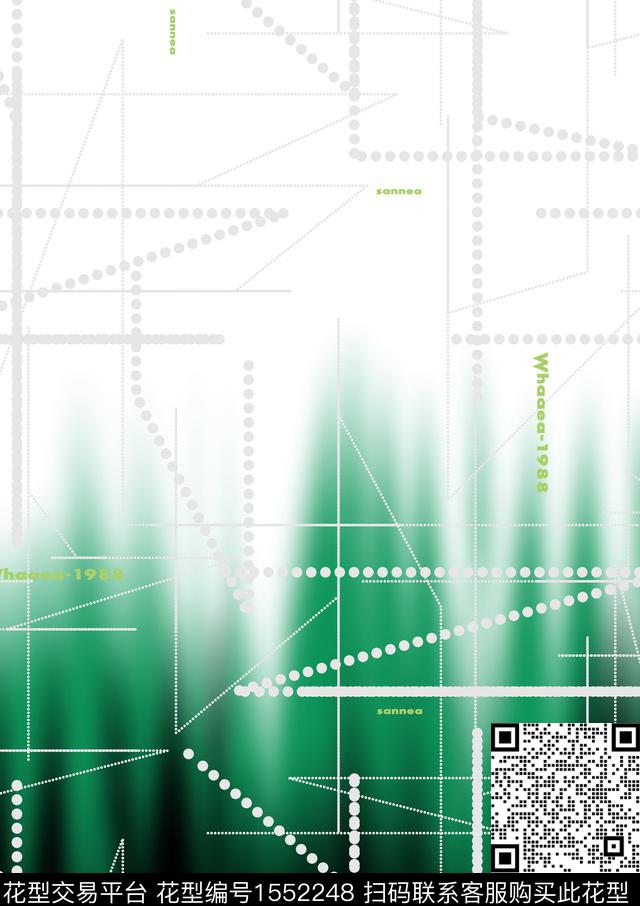 波点定位抽象数码印花华亿平台下载（图片编号: 1552248） - 瓦栏（Walan）