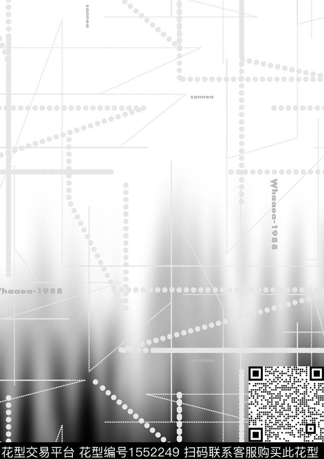 几何抽象男装男装数码印花华亿平台下载（图片编号: 1552249） - 瓦栏（Walan）