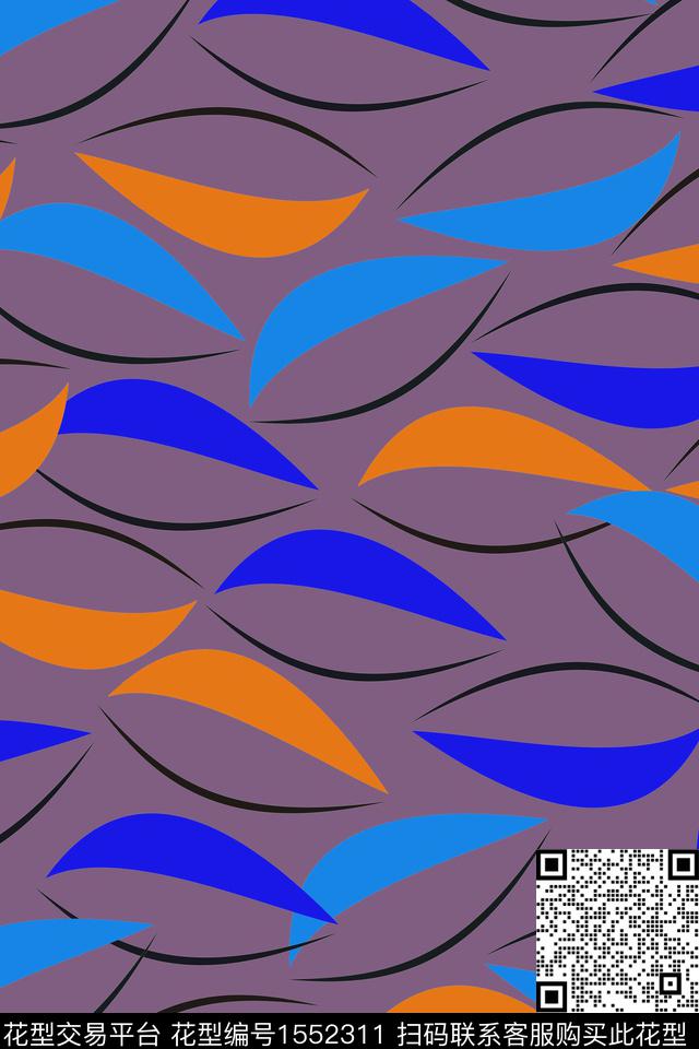 几何花卉中国风民族风传统印花华亿平台下载（图片编号: 1552311） - 瓦栏（Walan）