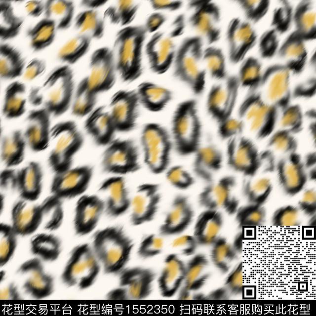 动物纹豹纹模糊数码印花华亿平台下载（图片编号: 1552350） - 瓦栏（Walan）