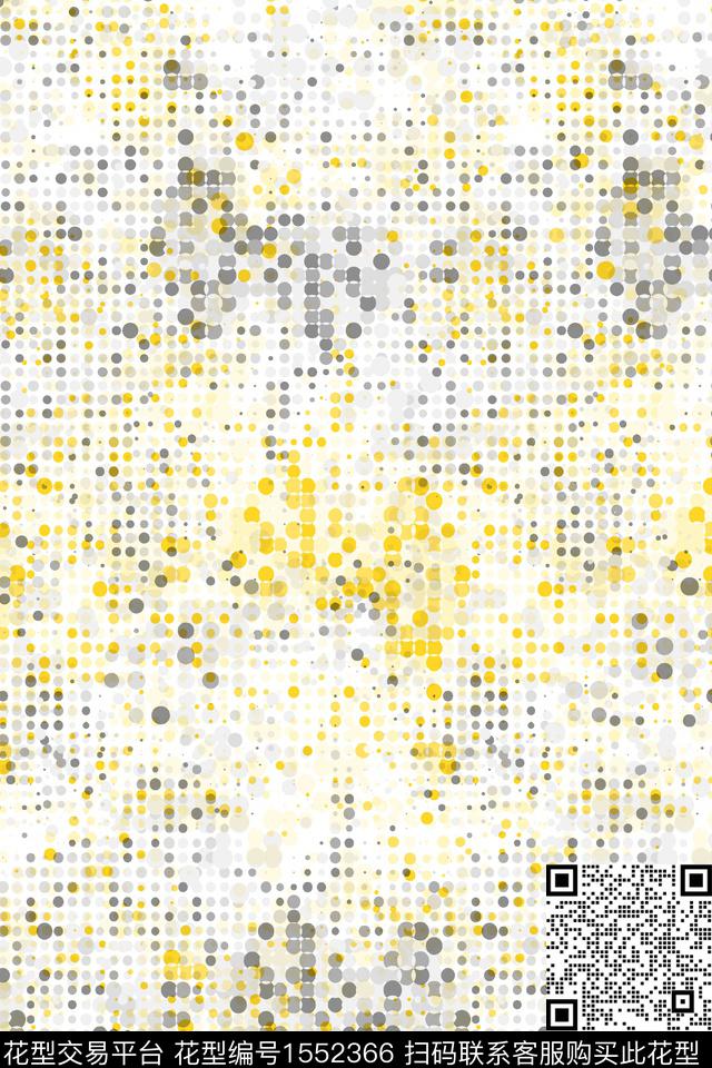 几何连衣裙波点数码印花华亿平台下载（图片编号: 1552366） - 瓦栏（Walan）