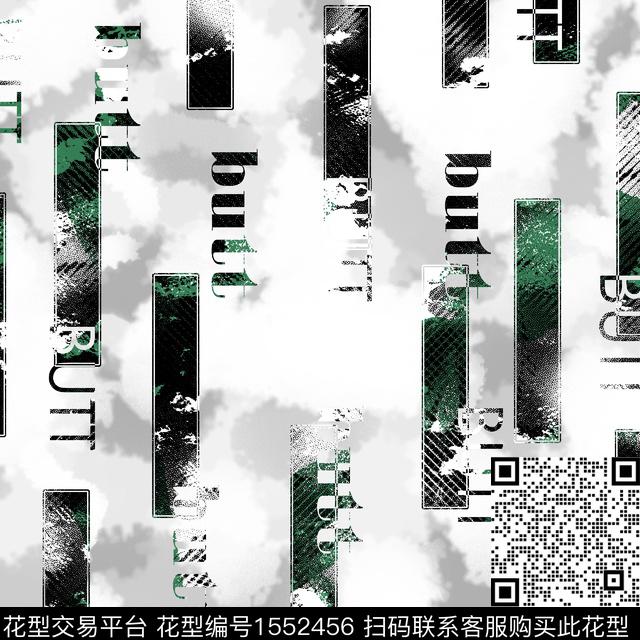 定位花字母几何数码印花华亿平台下载（图片编号: 1552456） - 瓦栏（Walan）