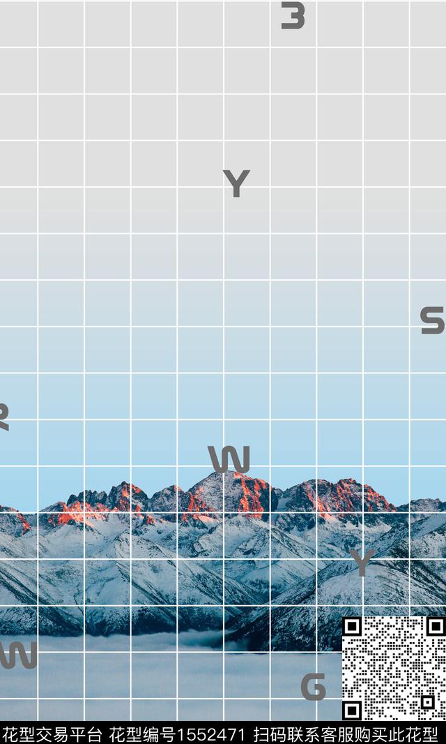 定位风景云雾数码印花华亿平台下载（图片编号: 1552471） - 瓦栏（Walan）