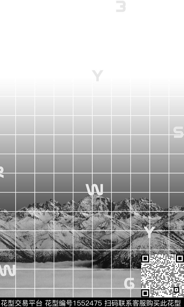 定位花雪山男装数码印花华亿平台下载（图片编号: 1552475） - 瓦栏（Walan）