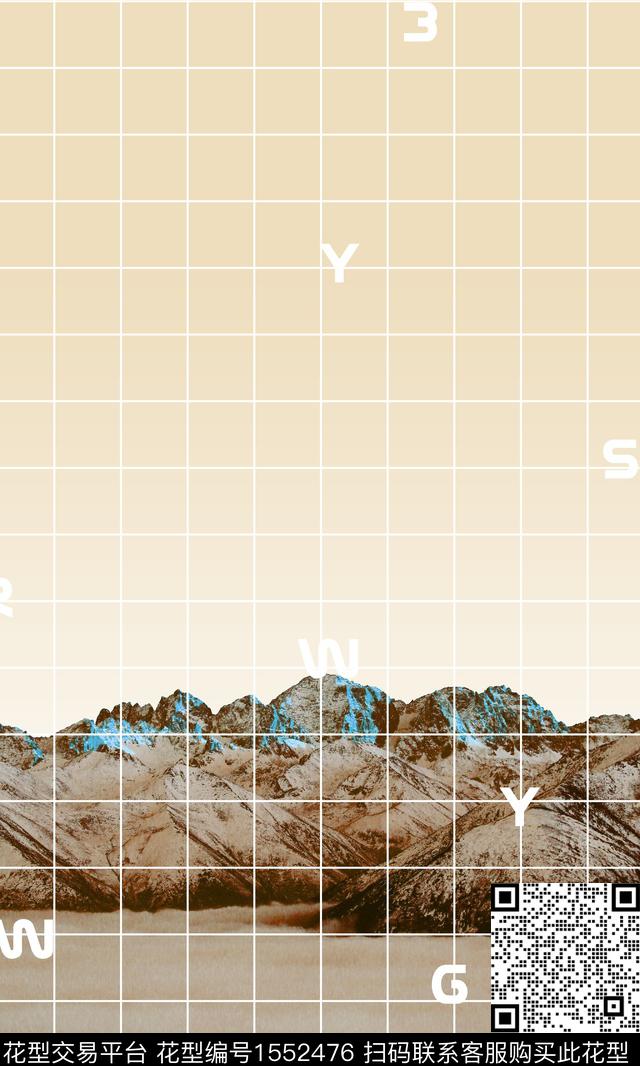 定位花雪山男装数码印花华亿平台下载（图片编号: 1552476） - 瓦栏（Walan）