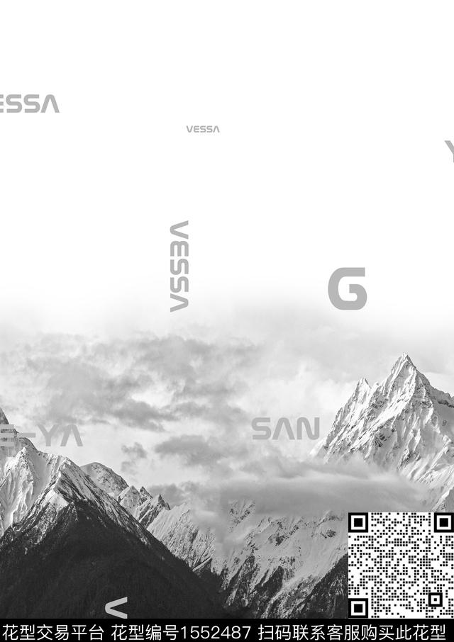 定位风景云雾数码印花华亿平台下载（图片编号: 1552487） - 瓦栏（Walan）