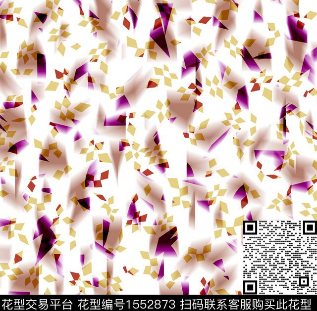 渐变碎片虚影数码印花华亿平台下载（图片编号: 1552873） - 瓦栏（Walan）