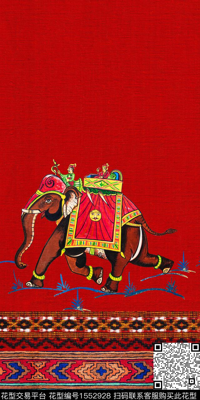 定位花民族风中老年数码印花华亿平台下载（图片编号: 1552928） - 瓦栏（Walan）