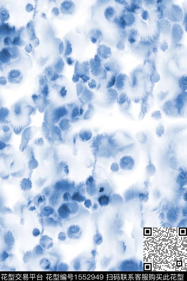 水彩扎染抽象数码印花华亿平台下载（图片编号: 1552949） - 瓦栏（Walan）