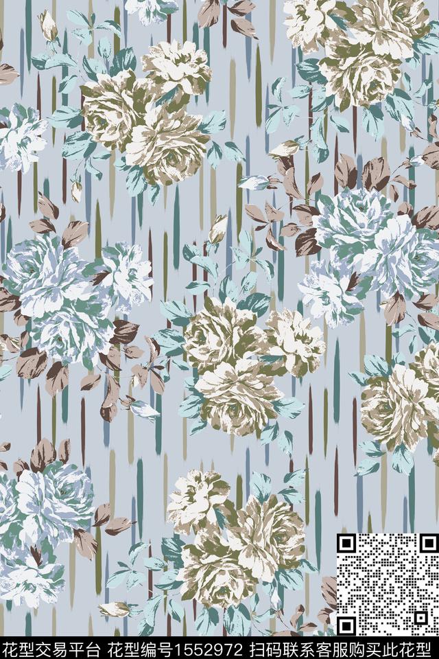 大牌风复古民族风数码印花华亿平台下载（图片编号: 1552972） - 瓦栏（Walan）