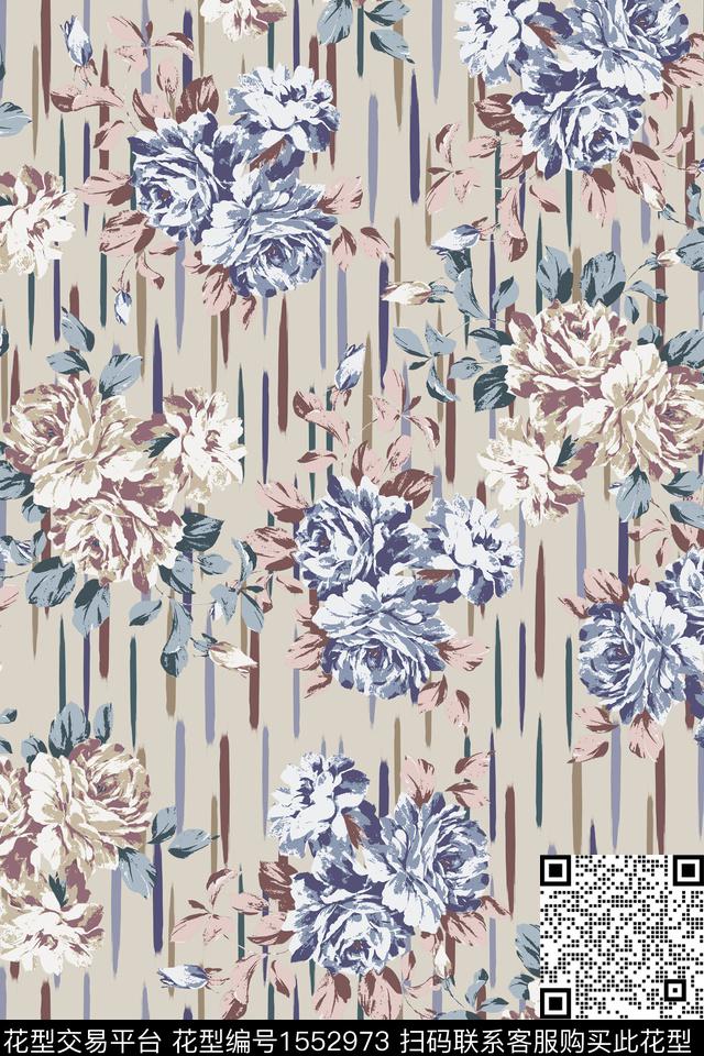 大牌风复古民族风数码印花华亿平台下载（图片编号: 1552973） - 瓦栏（Walan）