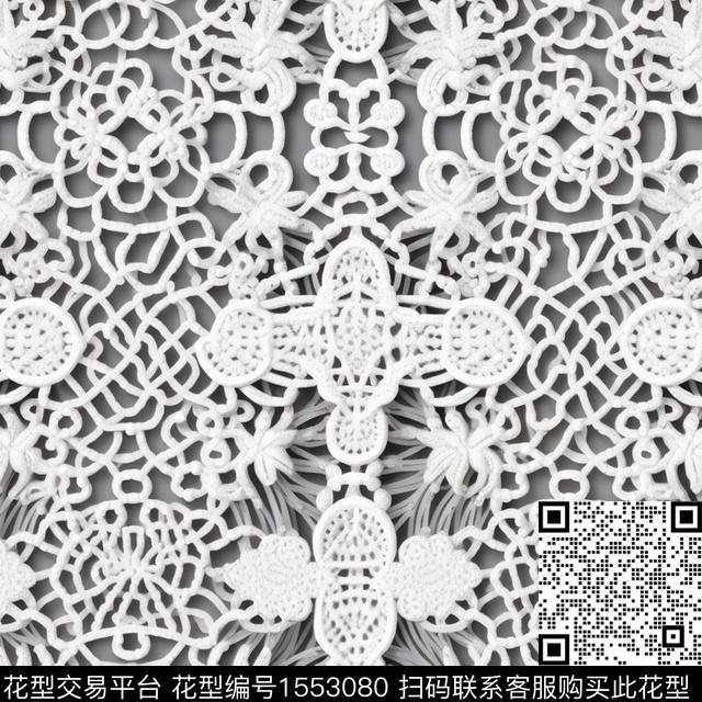 编织蕾丝网布蕾丝数码印花华亿平台下载（图片编号: 1553080） - 瓦栏（Walan）