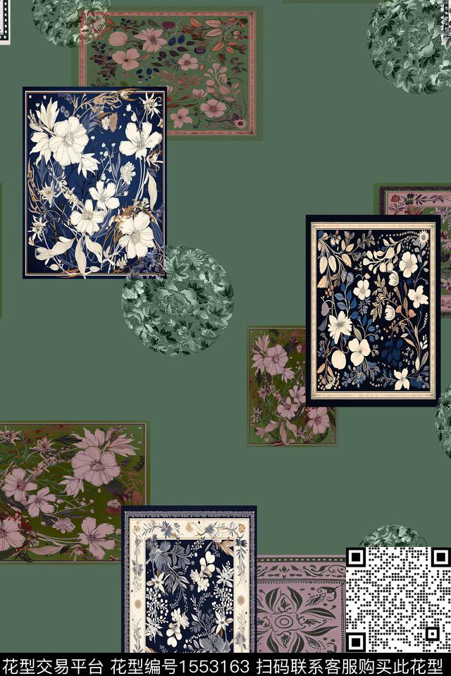 真丝中老年连衣裙数码印花华亿平台下载（图片编号: 1553163） - 瓦栏（Walan）