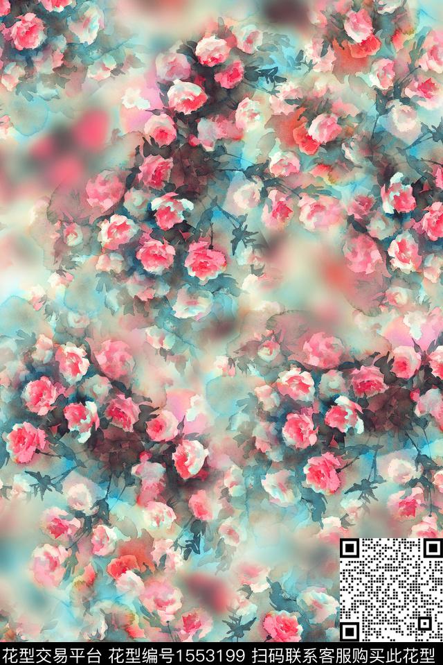 烂花华亿平台时尚真丝数码印花华亿平台下载（图片编号: 1553199） - 瓦栏（Walan）