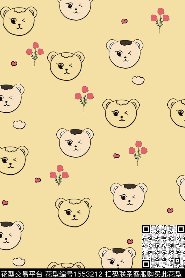 动物卡通花卉数码印花华亿平台下载（图片编号: 1553212） - 瓦栏（Walan）