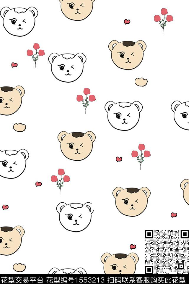 动物卡通花卉数码印花华亿平台下载（图片编号: 1553213） - 瓦栏（Walan）