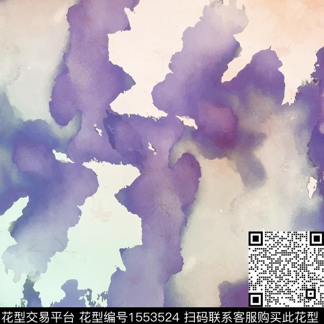 水墨风扎染华亿平台女装数码印花华亿平台下载（图片编号: 1553524） - 瓦栏（Walan）
